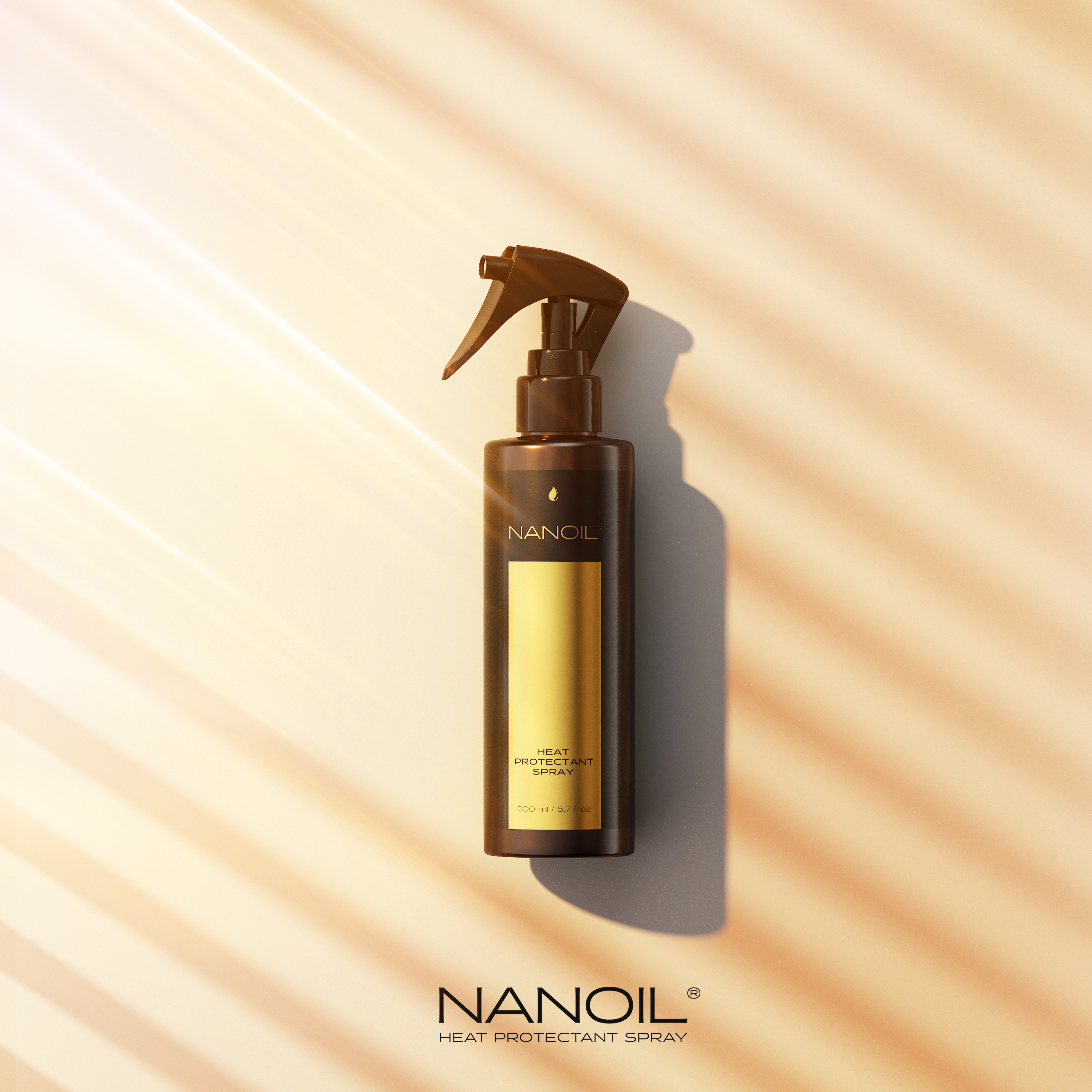 Nanoil spray de proteção térmica para cabelo
