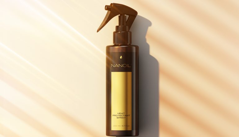 Nanoil spray de proteção térmica para cabelo