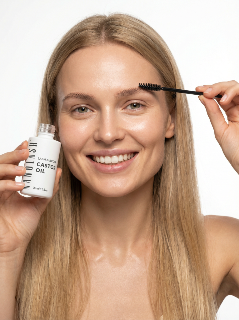 óleo de rícino sobrancelhas nanolash